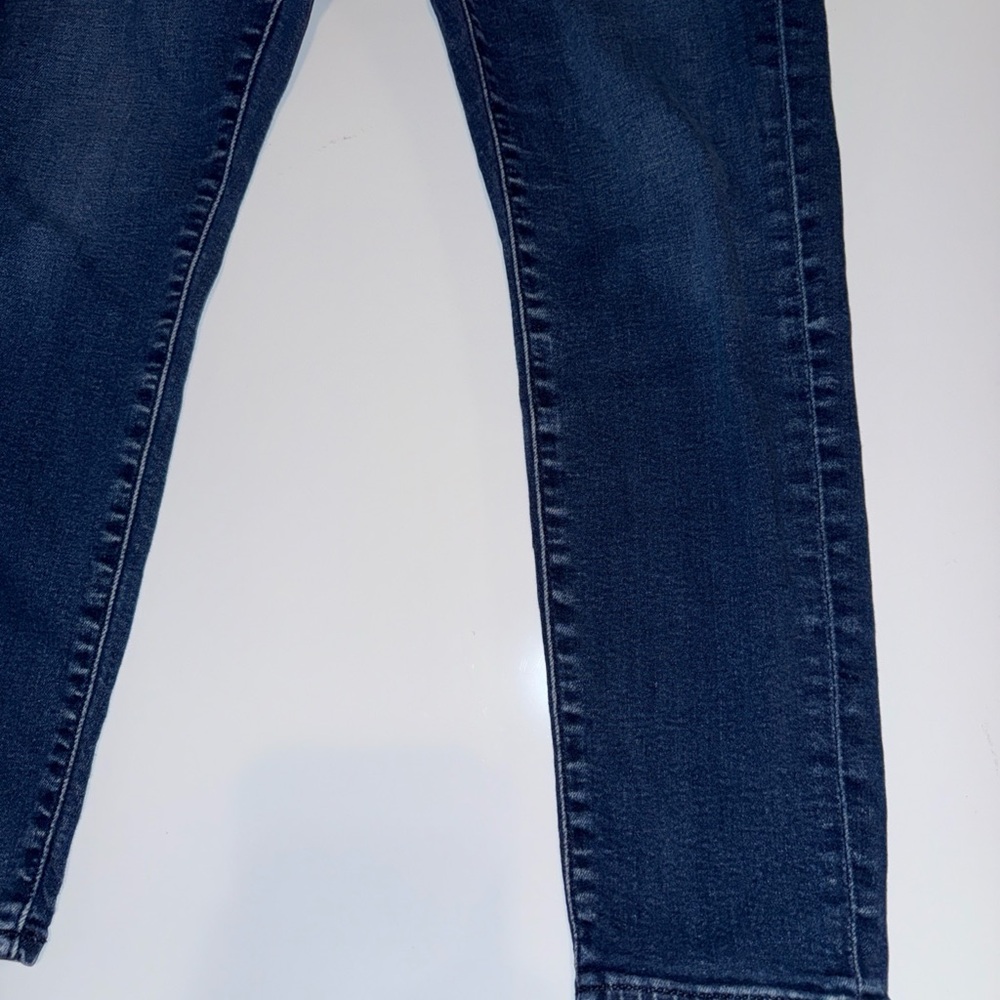 LOFT Women's Modern Skinny Jeans 30/10 Blue Dark Wash Denim Button Fly - Picture 3 of 11